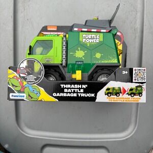 Teenage Mutant Ninja Turtles TMNT Trash N Battle Garbage Truck Toy Lights Sounds